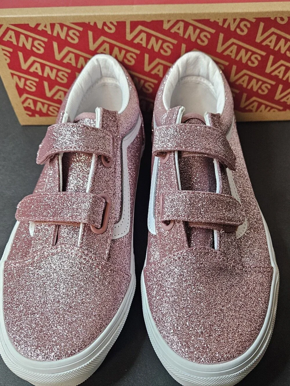 Vans glittery rose